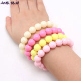 Baby Beads Necklace Bracelets Set Colorful