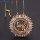 Zircon Pendant Necklace Boys&Girls Jewelry For Women
