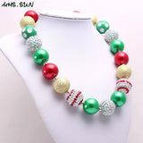 Christmas Bubblegum Necklace for Girls