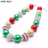 Christmas Bubblegum Necklace for Girls