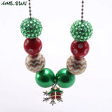 Snowflake Pendant Long Chain Necklace for Child Girls