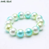 Baby Girls Pearl Beads Bracelets Kids Child Chunky Beads Bracelet