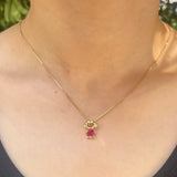 Charm Necklace Plated ZC Zircon Pendant Family Jewelry