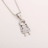 Charm Necklace Plated ZC Zircon Pendant Family Jewelry