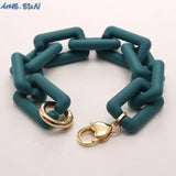 Colorful Chunky Buckle Chain Bracelet for Girls