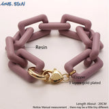 Colorful Chunky Buckle Chain Bracelet for Girls