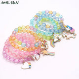 Baby Girls Beads Bracelet DIY Kids Jewelry Unicorn Pendant Bangles 5pc