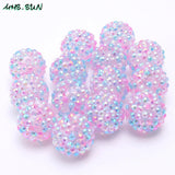 Rhinestone Resin Ball Beads for DIY Necklace Making