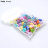 Flower Silicone Beads Baby Teething Teether DIY Pacifier Chain Loose Space Beads