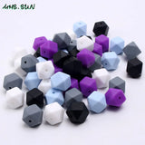 Colorful Silicone Beads for Baby Teething Necklace Toy Making