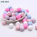 Colorful Silicone Beads for Baby Teething Necklace Toy Making