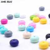 Colorful Chewable Baby Nursing Beads 14*8mm DIY Jewelry/Toy