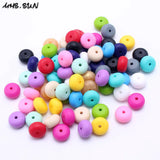 Colorful Chewable Baby Nursing Beads 14*8mm DIY Jewelry/Toy