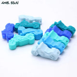 Motorcycle Shaped Silicone Teething Beads for Baby Teether