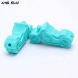 Motorcycle Shaped Silicone Teething Beads for Baby Teether