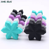 Food Snowflake Silicone Beads for Pacifier Chain Teething Toy