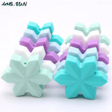 Food Snowflake Silicone Beads for Pacifier Chain Teething Toy