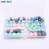 Food Baby Silicone DIY Beads Set for Teether Nursing Necklace