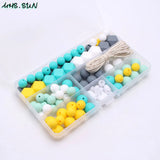Food Baby Silicone DIY Beads Set for Teether Nursing Necklace