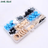 Food Baby Silicone DIY Beads Set for Teether Nursing Necklace