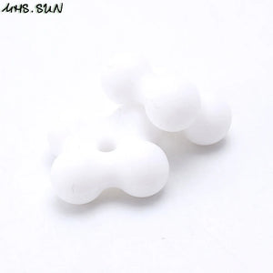 50pcs Silicone Teething Beads for Chewing Necklace Baby