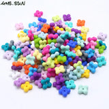 50pcs Silicone Teething Beads for Chewing Necklace Baby