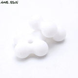 50pcs Silicone Teething Beads for Chewing Necklace Baby