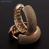 Hollow Circle Hoop Earrings for Women Girls