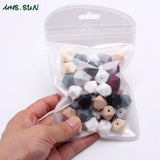 Silicone Beads Hexagon Nursing Beads BPA Baby Infants Chewable Teething Jewelry