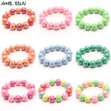 Colorful Beaded Bracelets for Girls 3PCS
