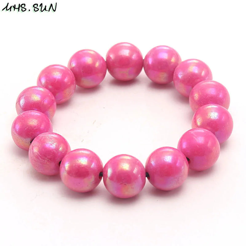 Colorful Beaded Bracelets for Girls 3PCS