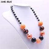 Chunky Beaded Necklace Halloween Baby Kids Jewelry Bubblegum Necklace Choker