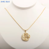 Zircon Virgin Mary Pendant Necklace Hip-hop Choker Evil Eye Jewelry