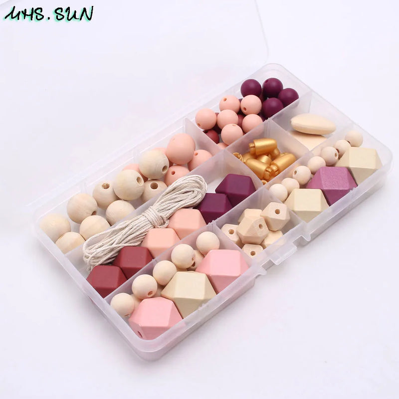 Silicone Teether Beads Set DIY Jewelry Toy