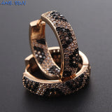 Leopard Copper Character Hoop Earrings - Party Gift