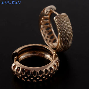 Copper Women Earrings Hoop Earrings for Female Jewelry Earrings for Party