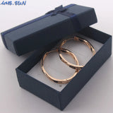 Leopard Hoop Earrings with CZ Crystal Ear Jewelry