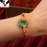 European Fine Woman Bride Mother Party Wedding Gift Peace Buckle Bracelet