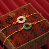 European Fine Woman Bride Mother Party Wedding Gift Peace Buckle Bracelet