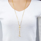 European Female Wedding Gift Tassel Sweater Necklace NL104
