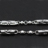 European Man Wedding Geometric Beads Chain Necklace NL208