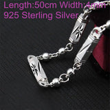 European Man Wedding Geometric Beads Chain Necklace NL208