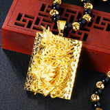 Vintage Dragon Pendant Necklace - European Style Wedding Gift