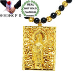 Vintage GUANYIN 18KT Pendant Necklace NL166