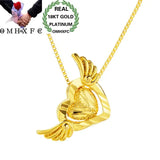 European Woman Party Birthday Wedding Gift 18KT Heart Angel Pendant Necklace