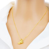 European Woman Party Birthday Wedding Gift 18KT Heart Angel Pendant Necklace