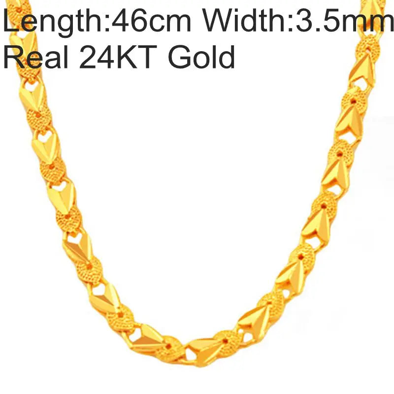 European Female Wedding Gift 24KT Chain Necklace NL77
