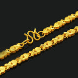 MHXFC 24KT Heart Chain Necklace NL76