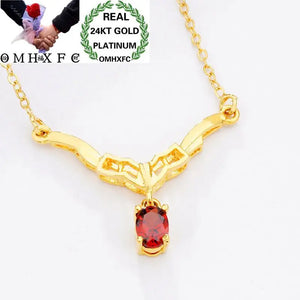 European Woman Wedding Zircon Pendant Necklace