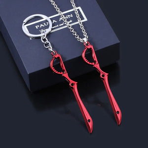 KILL la KILL Key Chains Matoi Ryuko Mini Metal Red Scissor Blade Weapon Pendants